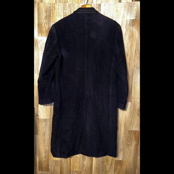 FER7  Wool Cashmere Mens Peacoat Sz 52 Blue - Picture 12 of 13